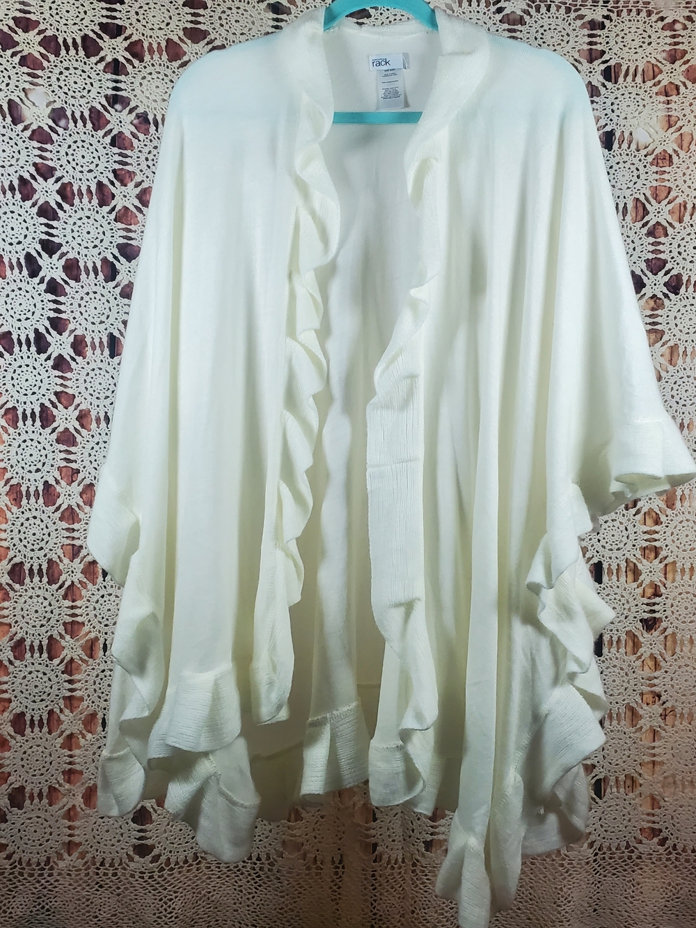 Nordstrom Rack Cream Open-Front Cardigan - Picture 2 of 5